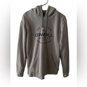 O'Neill Gray Men's Sherpa-Lined Hoodie, Size Medium